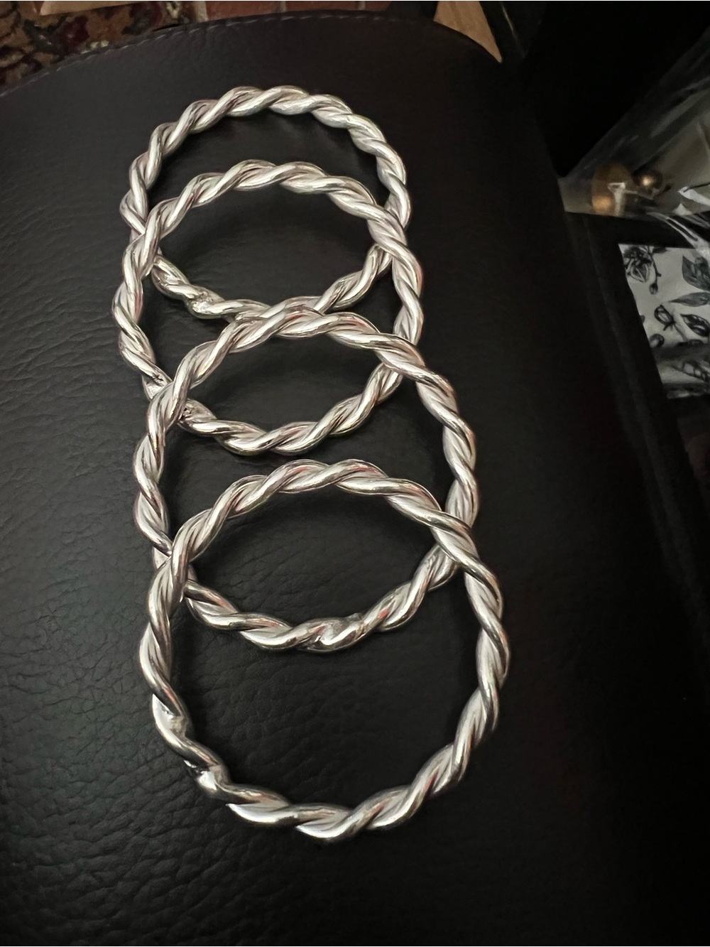 Sterling Silver Bangle Bracelet Set - Kids Accessories Jewelry